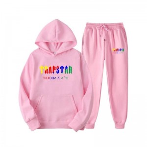 Trapstar Autumn It's a Secret Eşofman Takımı Erkek Pembe Türkiye | KO24-244