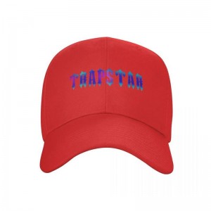 Trapstar Black Cap Şapkalar Erkek Kırmızı Türkiye | QI04-975