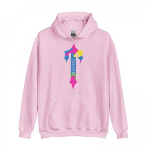 Trapstar Colorful Logo Rainbow Kapşonlu Erkek Pembe Türkiye | FF74-065