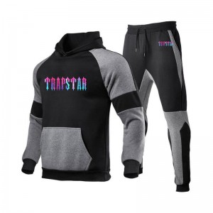 Trapstar Fleece Causal Spor Eşofman Takımı Erkek Siyah Türkiye | NR46-981