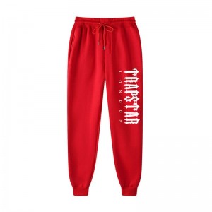 Trapstar Fleece London Shining Pantolon Erkek Kırmızı Türkiye | JJ01-453