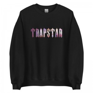 Trapstar Funny Galaxy Tişörtü Erkek Siyah Türkiye | EJ74-354