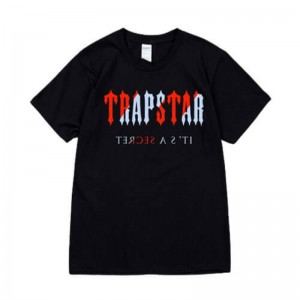 Trapstar It's a Secret Kısa Sleeve Tişört Erkek Siyah Türkiye | VB95-532