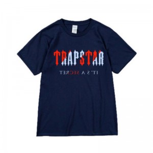 Trapstar It's a Secret Kısa Sleeve Tişört Erkek Mavi Türkiye | VQ35-496