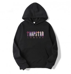 Trapstar London Galaxy Kapşonlu Erkek Siyah Türkiye | VZ80-424