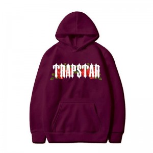 Trapstar Long Sleeve Kapşonlu Erkek Bordo Türkiye | VY61-708