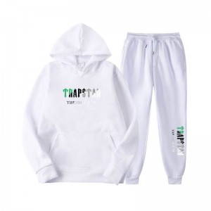 Trapstar Printed Autumn Kışlık Warm Sportswear Eşofman Takımı Erkek Beyaz Türkiye | ZS95-593