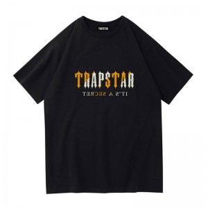 Trapstar Shinning Galaxy its a Secret Tişört Erkek Siyah Türkiye | TR82-547