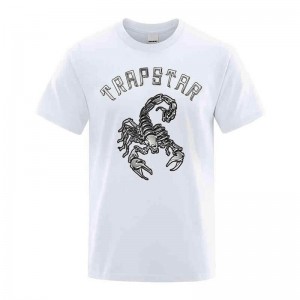 Trapstar Spider Printed Baskılı Tee Tişört Erkek Beyaz Türkiye | CG68-669