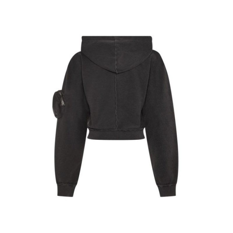 Trapstar Construct Batwing Hoodie Kapşonlu Kadın Siyah Türkiye | GM63-861