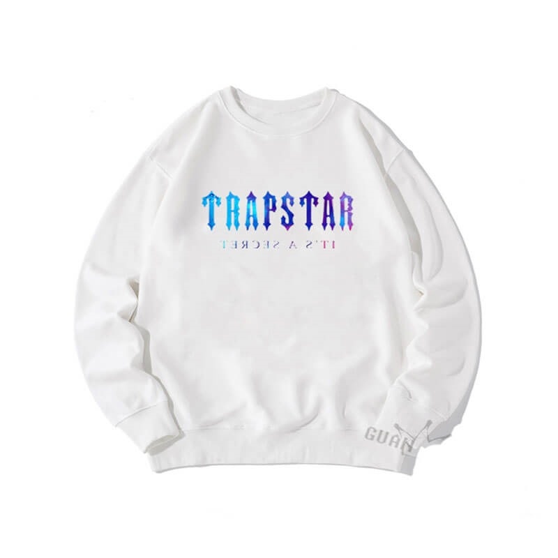 Trapstar Crewneck It\'s a Secret Tişörtü Erkek Beyaz Türkiye | TV36-173