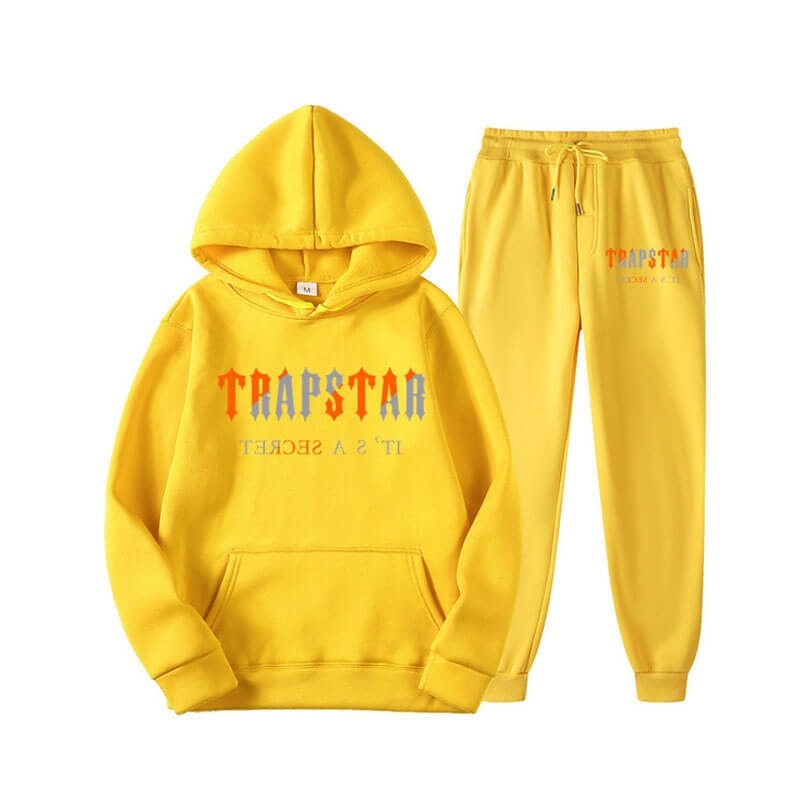 Trapstar Fleece It\'s Secret Eşofman Takımı Erkek Sarı Türkiye | XI31-730