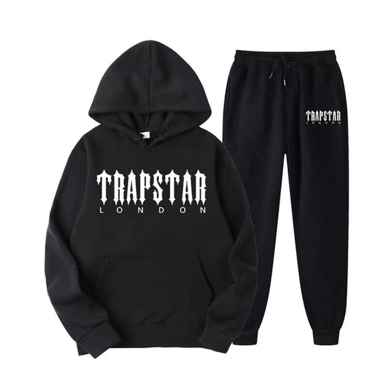 Trapstar Fleece London Shining Eşofman Takımı Erkek Siyah Türkiye | ZJ79-267