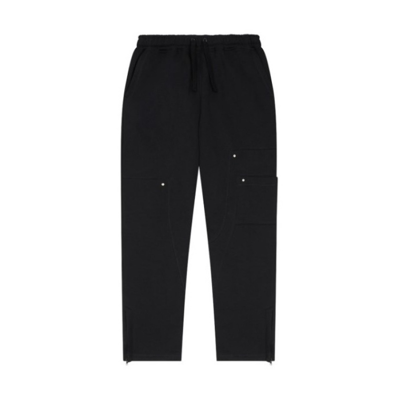 Trapstar Hyperdrive Reinforced Rivet Joggers Pantolon Erkek Siyah Türkiye | QT31-521