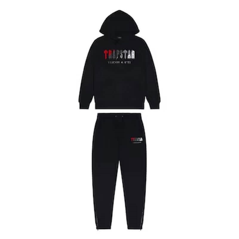 Trapstar Irongate Decoded Hoodie Eşofman Takımı Erkek Siyah Türkiye | NK46-681