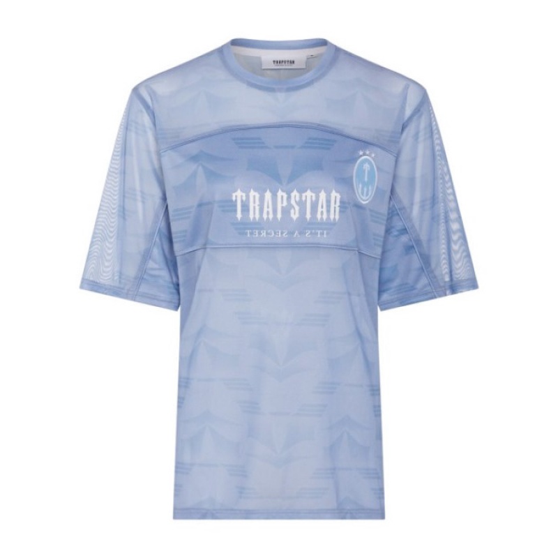 Trapstar Irongate Mesh Football Jersey Üst Kadın Mavi Türkiye | AP56-736