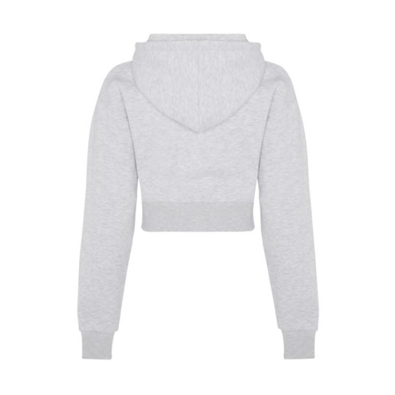 Trapstar Irongate Stud Cropped Hoodie Kapşonlu Kadın Gri Türkiye | YW50-171