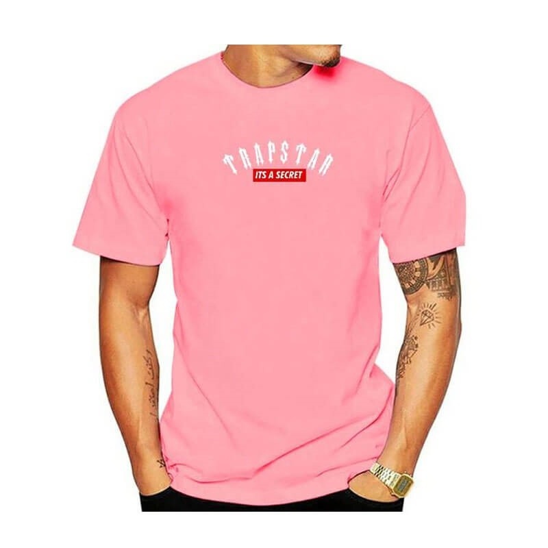 Trapstar London Co-Branded Kısa Sleeve Tişört Erkek Pembe Türkiye | HD31-373