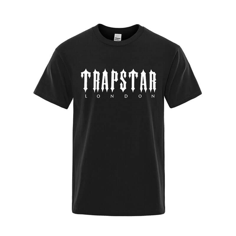 Trapstar London Letter Printed Tişört Erkek Siyah Türkiye | FH30-022