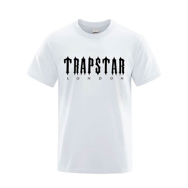 Trapstar London Letter Printed Tişört Erkek Beyaz Türkiye | DW99-597