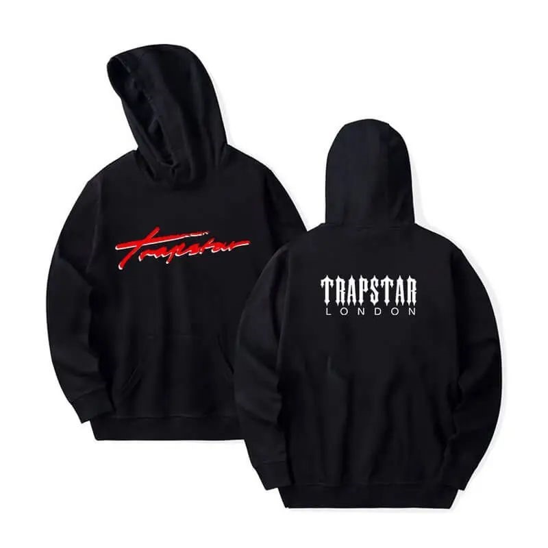 Trapstar London Logo Kapşonlu Erkek Siyah Türkiye | BB17-351