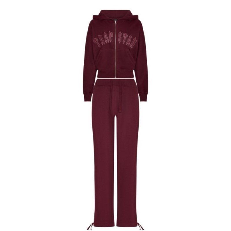 Trapstar Mesh Irongate Arch Jogger Pantolon Kadın Bordo Türkiye | XT13-417