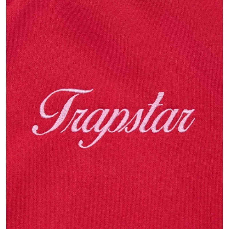 Trapstar TS-Star Zip Up Parça Üst Kadın Kırmızı Türkiye | OY83-063