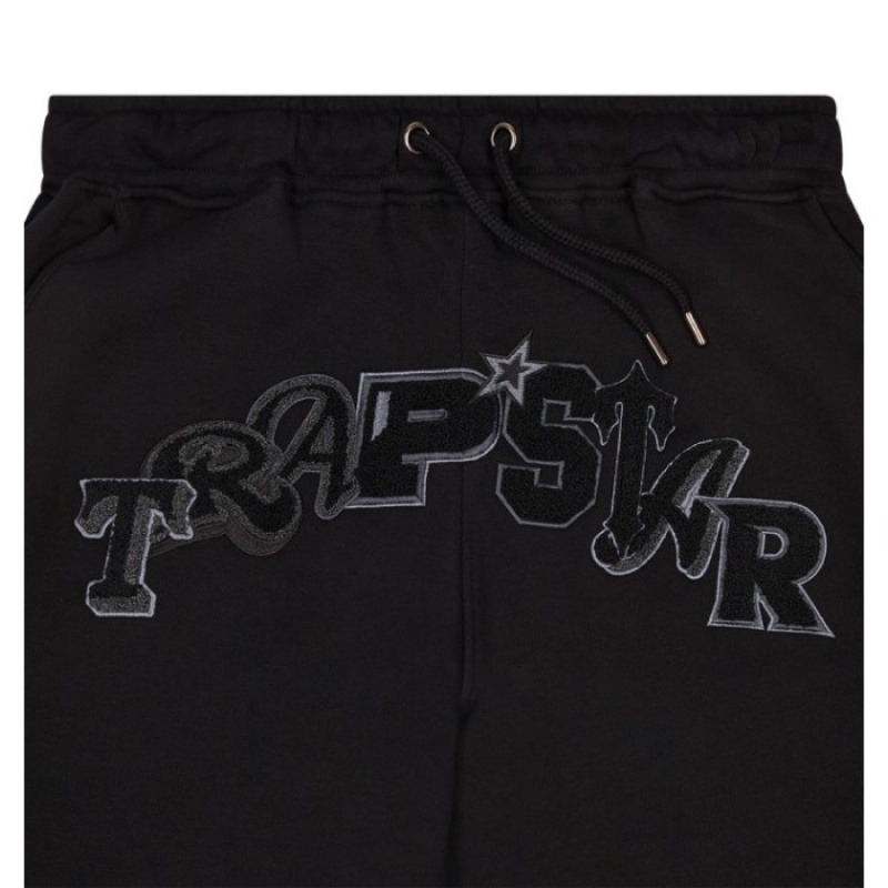 Trapstar Wildcard Chenille Jogging Bottoms Pantolon Erkek Siyah Türkiye | UT01-103