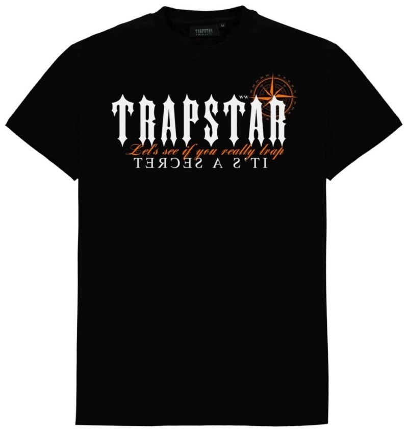 Trapstar X Central C Tişört Erkek Siyah Türkiye | PU34-903